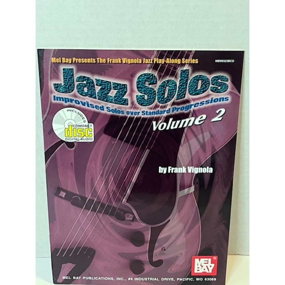 Jazz Solos Improvised Solos Over Standard Progressions Vol 2 w/CD Frank Vignola